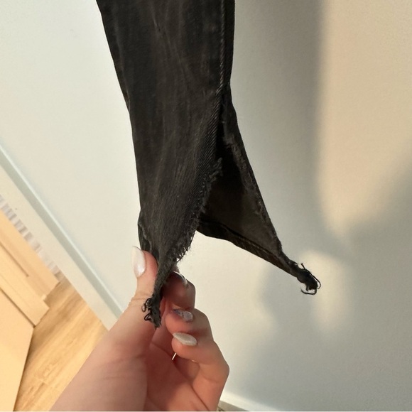 J brand rail break up black distressed skinny jeans split hem - Picture 12 of 12